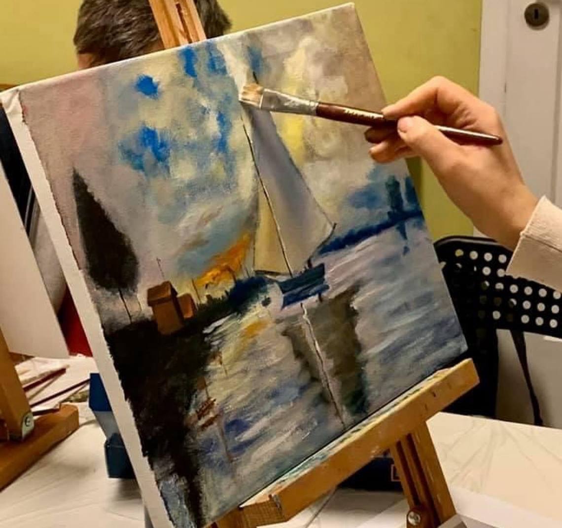 Oil painting class at Anna Art Space